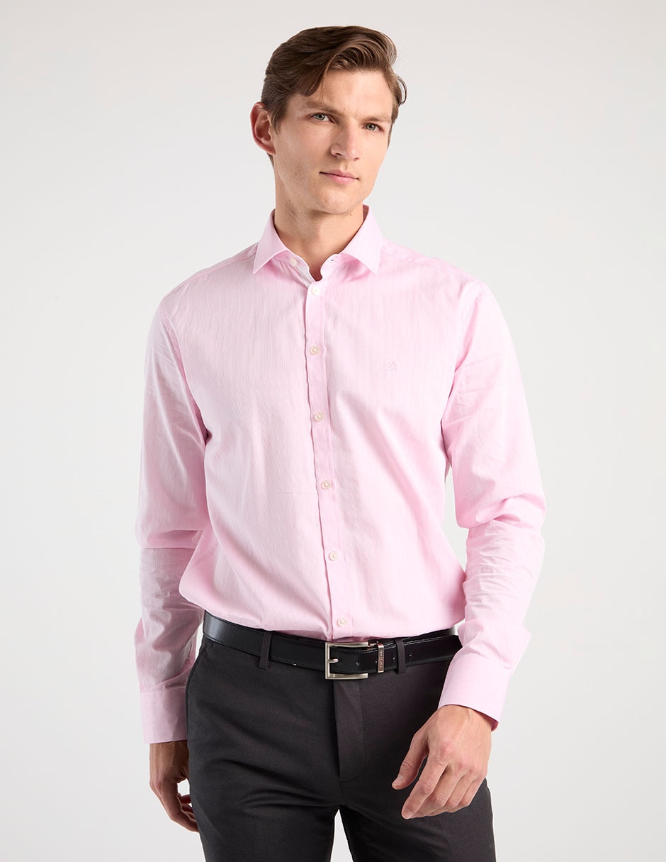 Camisa casual de algodón manga larga para hombre Camisa casual de algodón manga larga para hombre