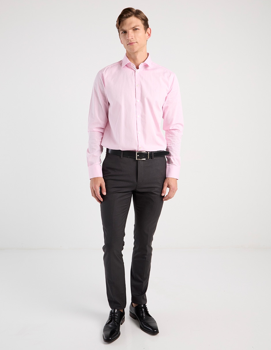 Camisa casual de algodón manga larga para hombre 2