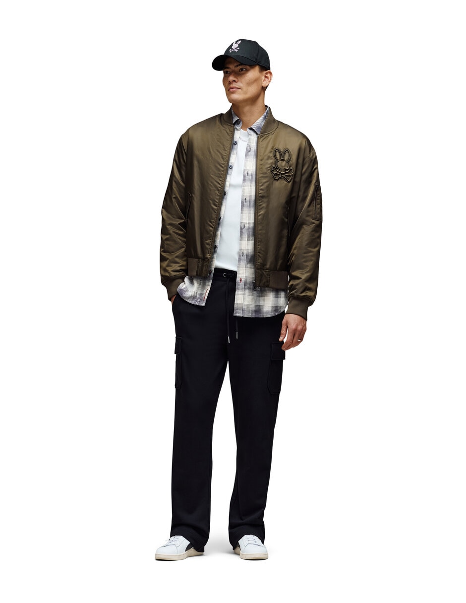 Chamarra bomber con bolsillos para hombre 4