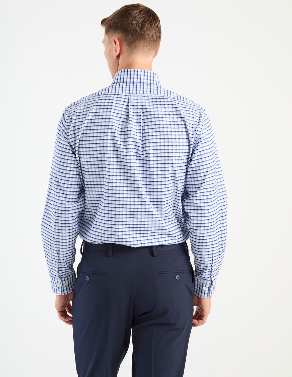 Camisa business casual de algodón manga larga para hombre 2
