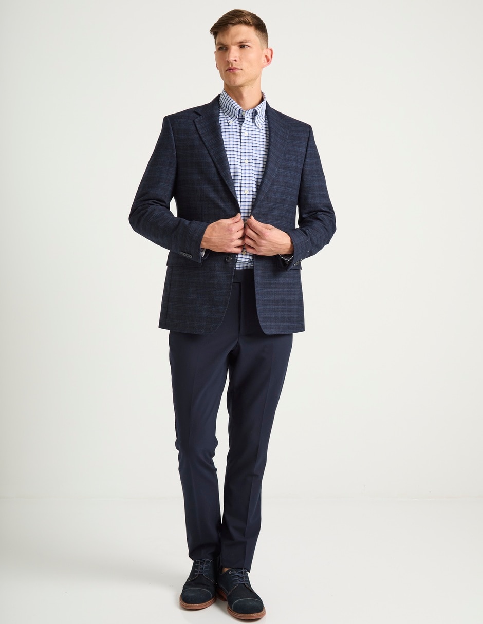 Camisa business casual de algodón manga larga para hombre 3