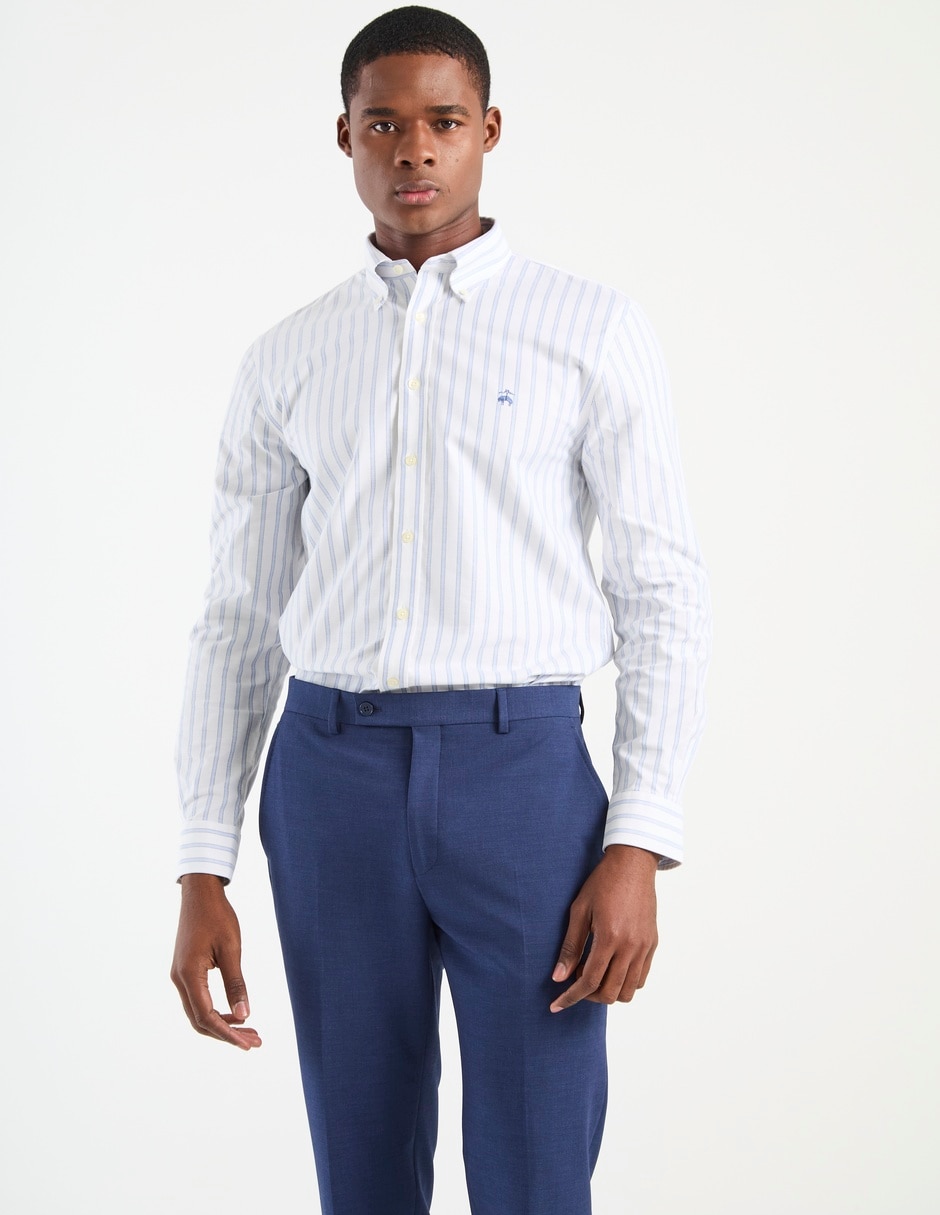 Camisa casual de algodón manga larga para hombre Camisa casual de algodón manga larga para hombre