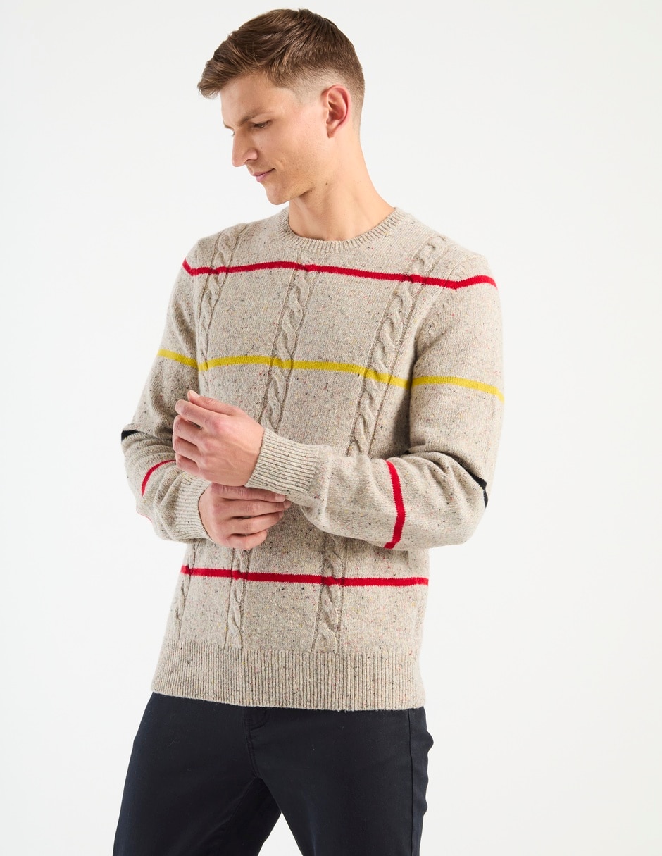 Suéter cuello redondo para hombre