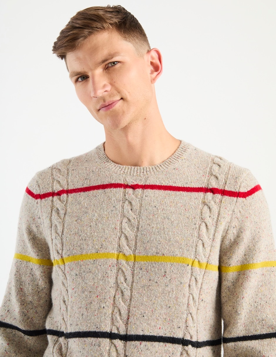 Suéter cuello redondo para hombre 4