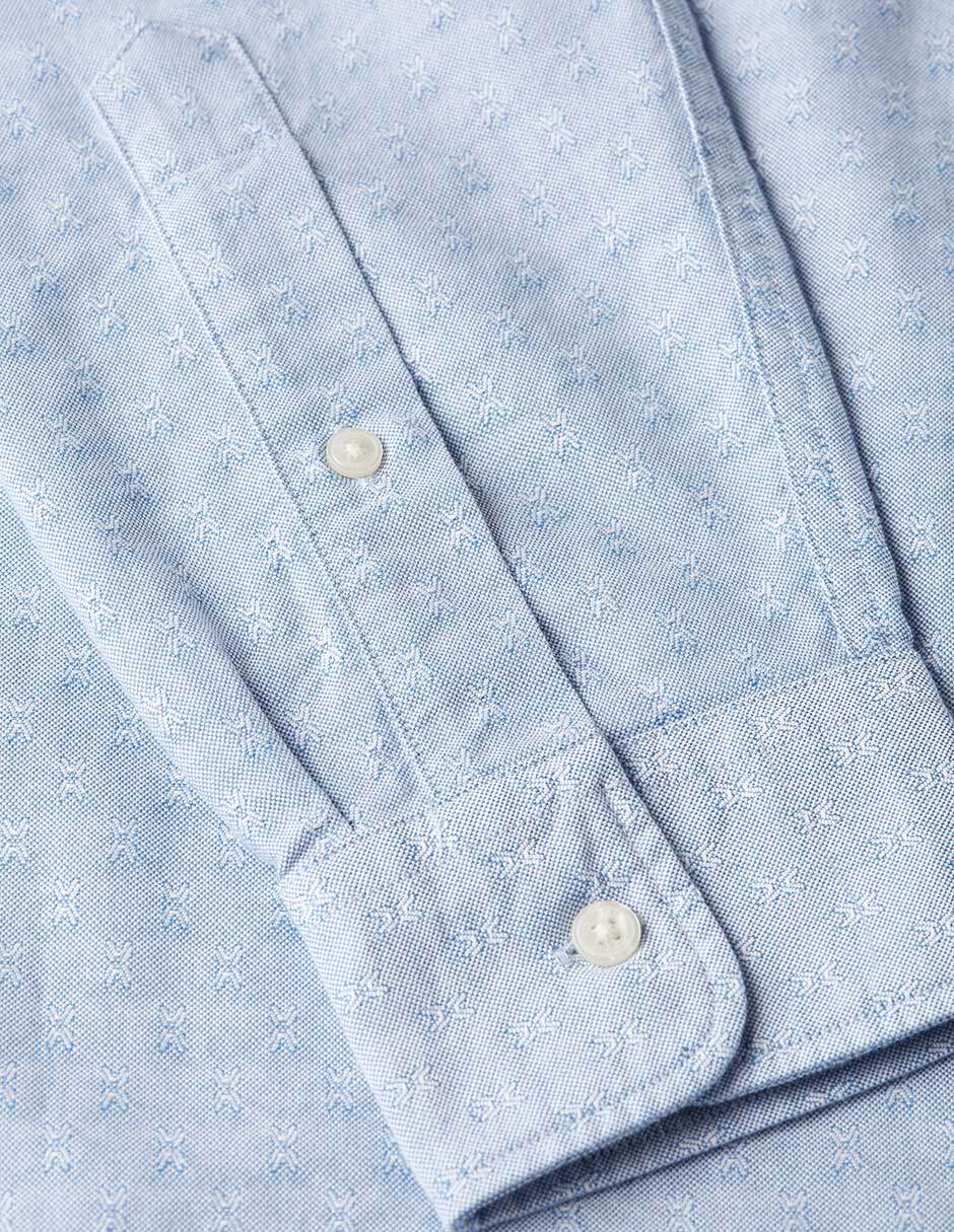 Camisa casual de algodón manga larga para hombre 3