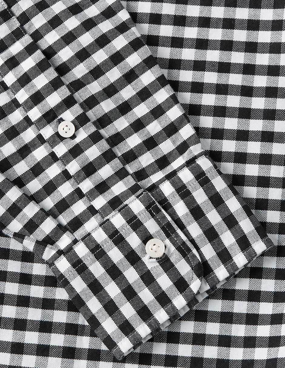 Camisa casual de algodón manga larga para hombre 4
