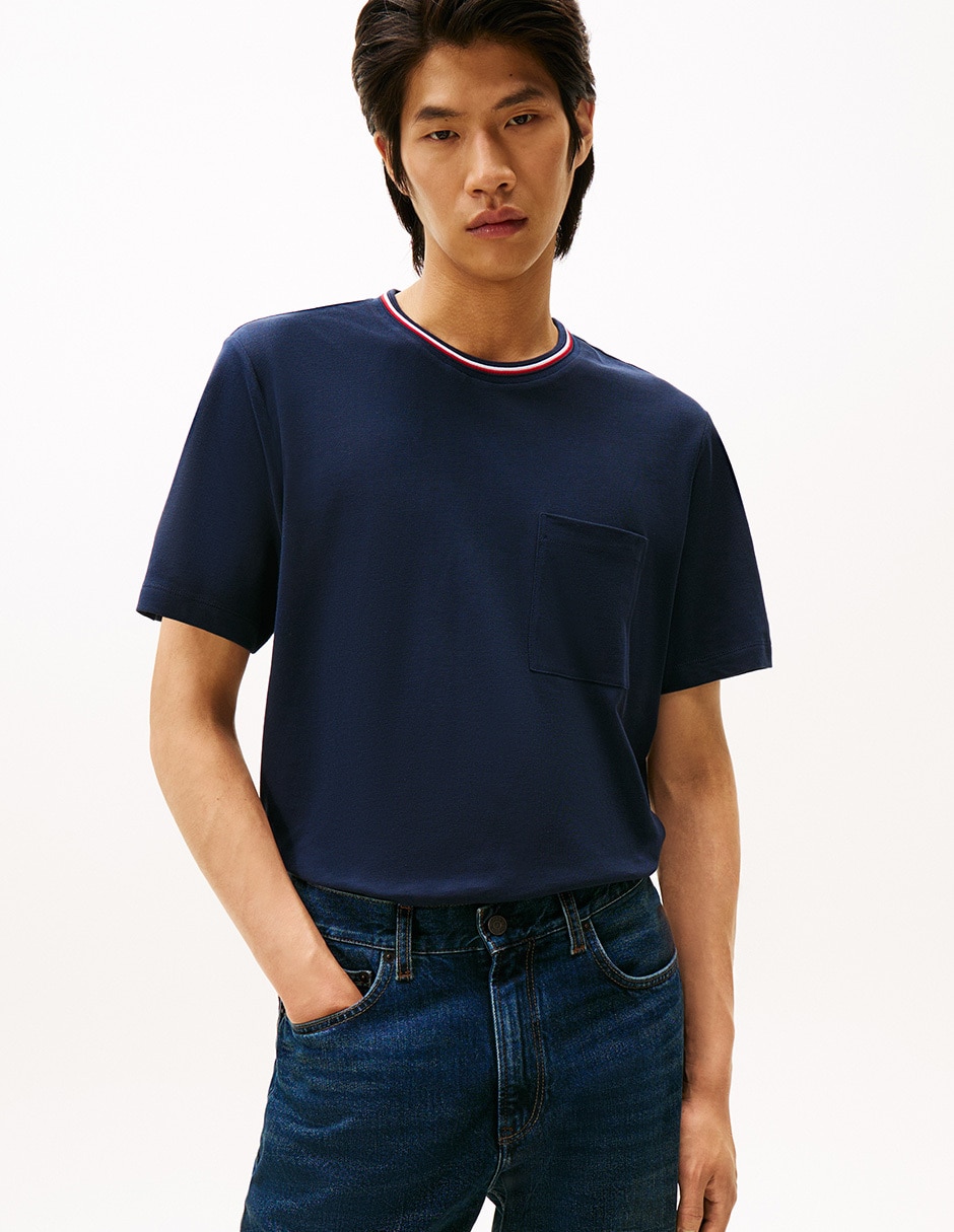 Playera cuello redondo para hombre