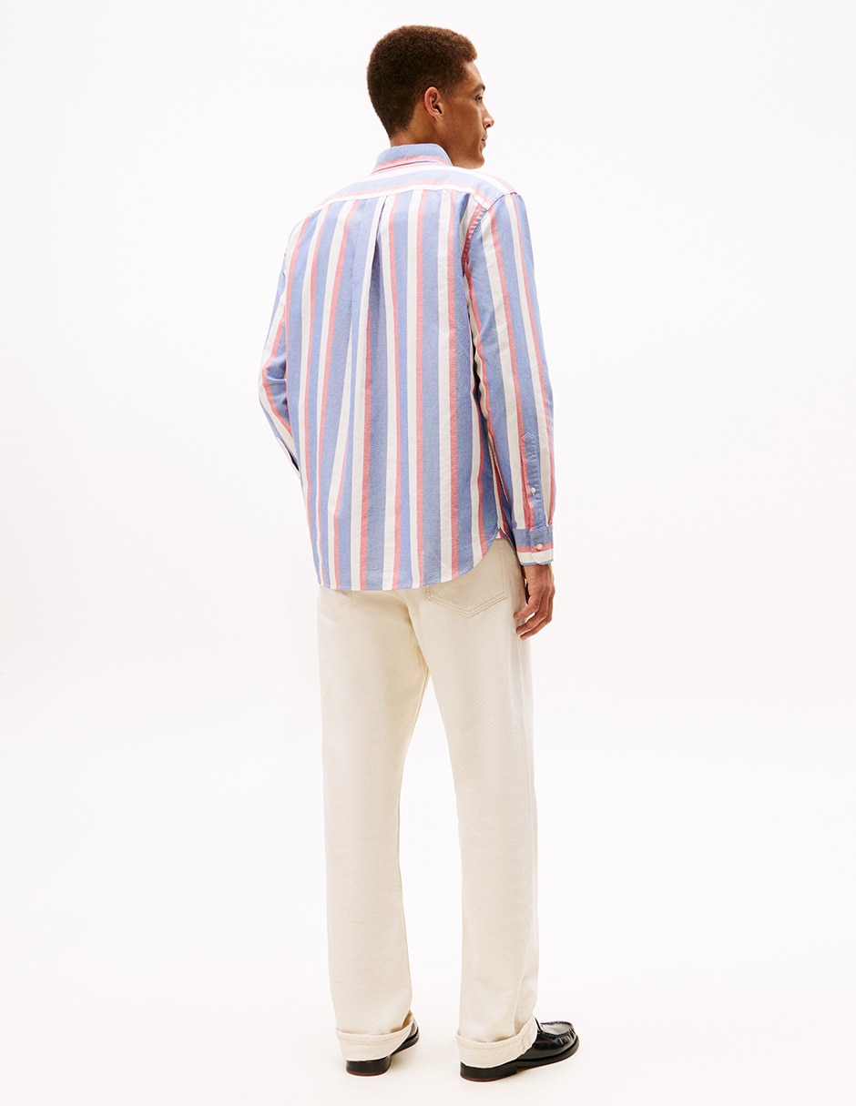 Camisa casual de algodón manga larga para hombre 4
