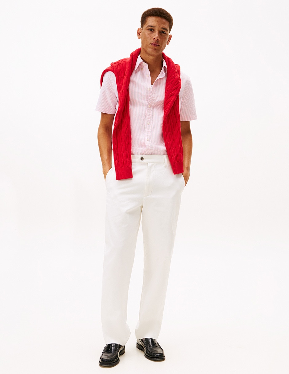 Camisa casual de algodón manga corta para hombre 3
