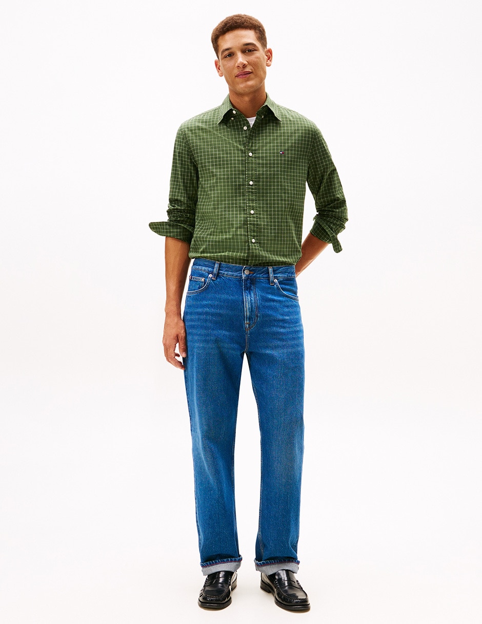 Camisa casual de algodón manga larga para hombre 3