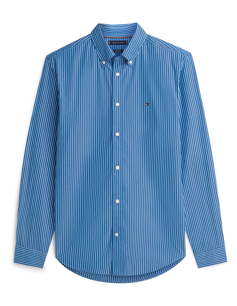 Camisa casual de algodón manga larga para hombre