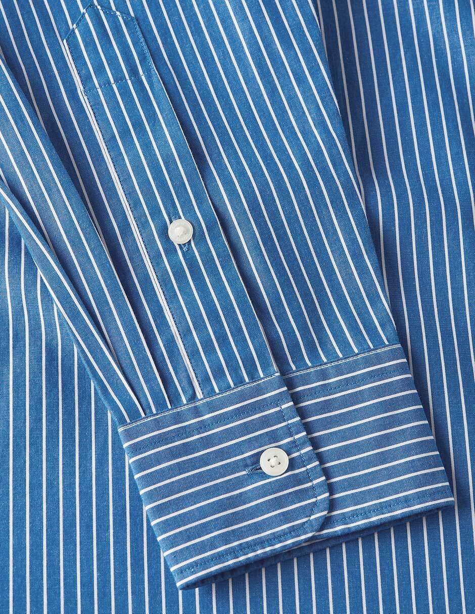 Camisa casual de algodón manga larga para hombre 4