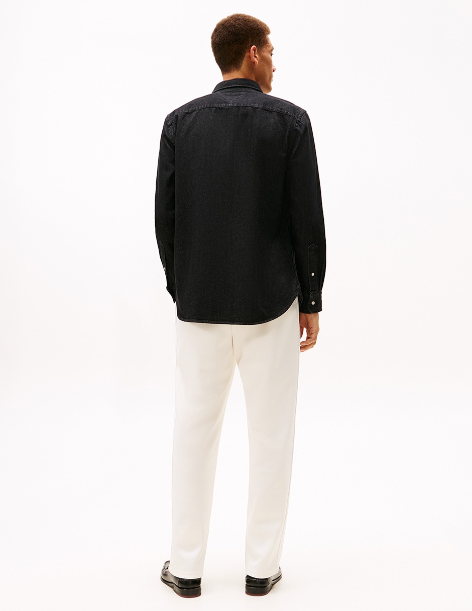 Sobrecamisa casual de algodón manga larga para hombre 2