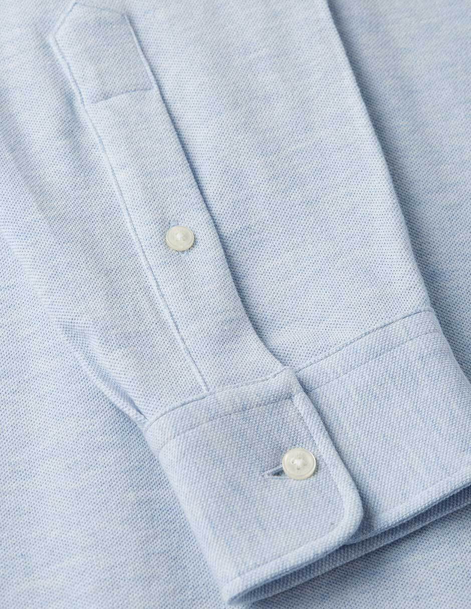 Camisa casual de algodón manga larga para hombre 4