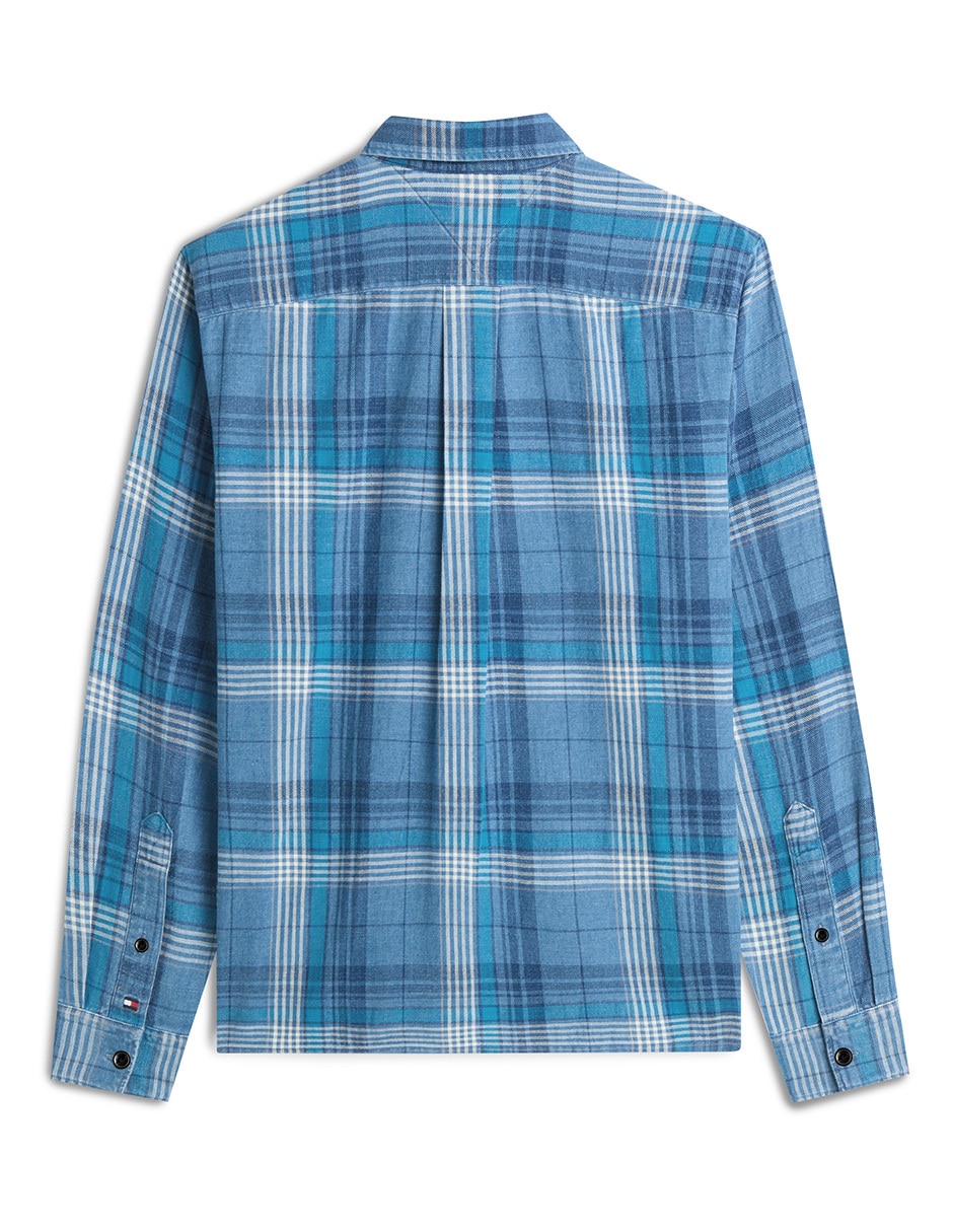 Camisa casual de algodón manga larga para hombre 2