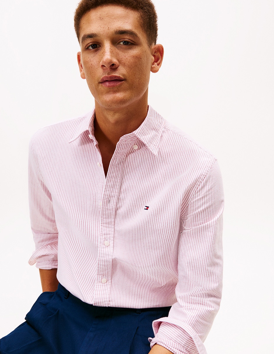 Camisa casual de algodón manga larga para hombre 2
