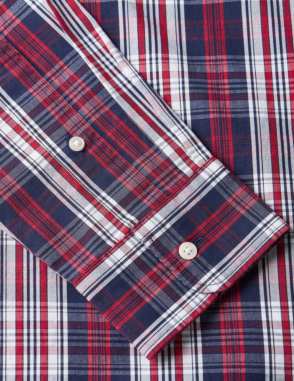 Camisa casual de algodón manga larga para hombre 4