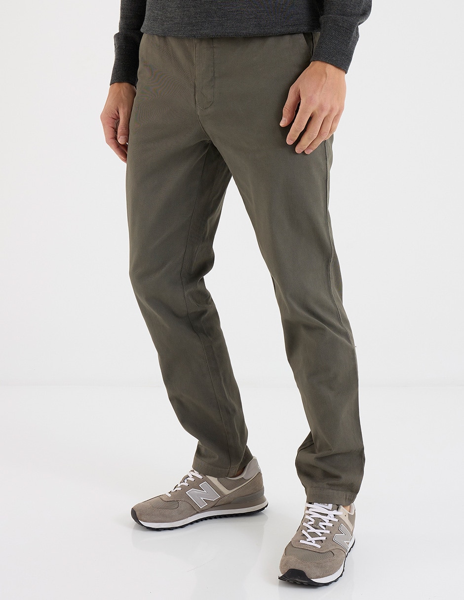 Pantalón straight de algodón para hombre
