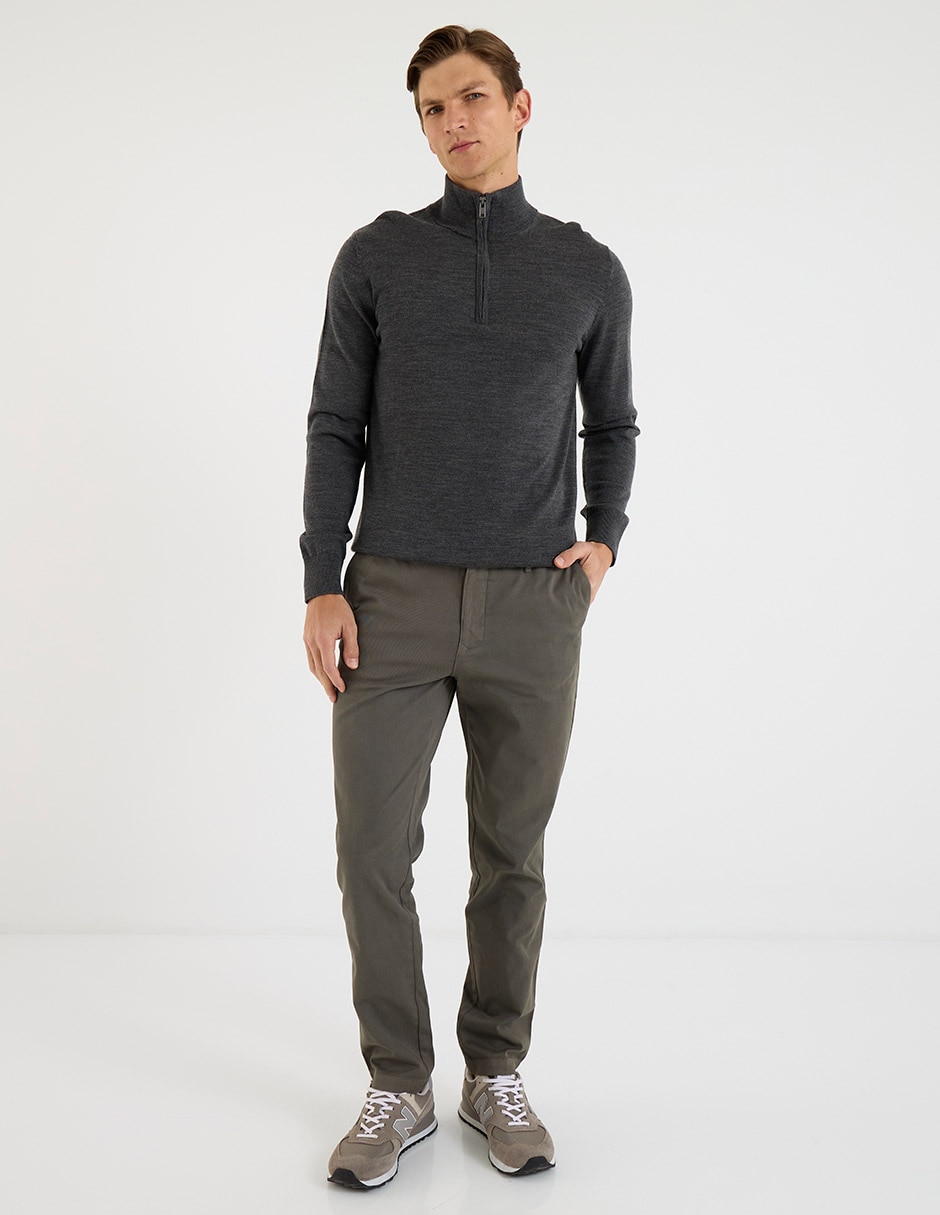 Pantalón straight Scappino de algodón para hombre