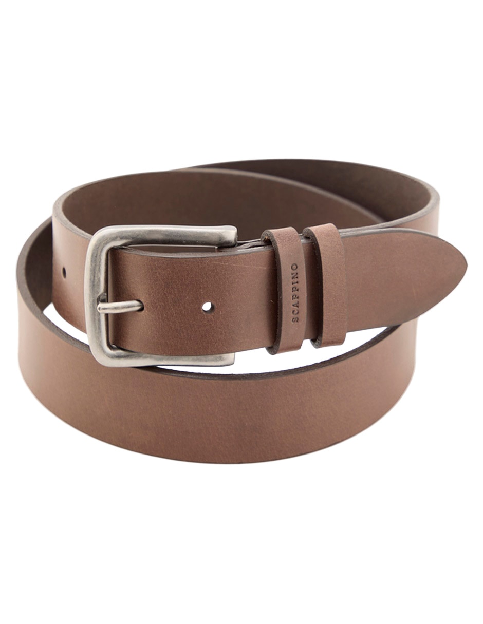 Cinturón de piel para hombre