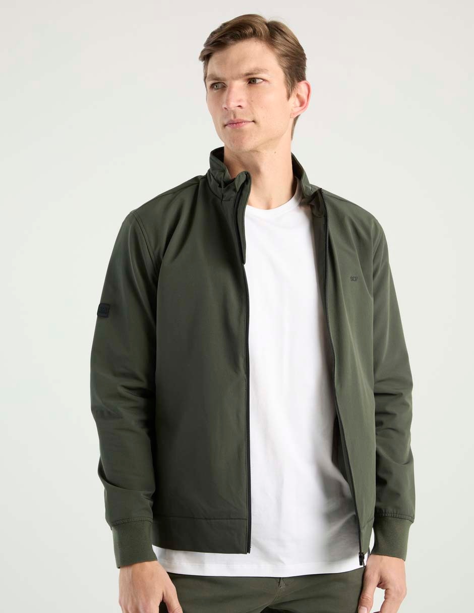 Chamarra casual con bolsillos para hombre