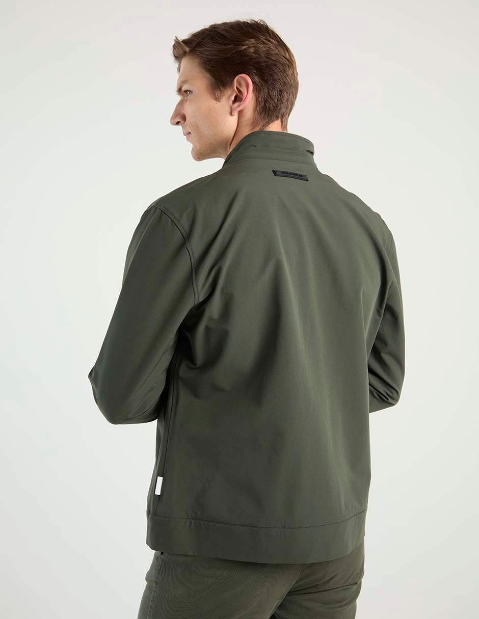Chamarra casual con bolsillos para hombre 7