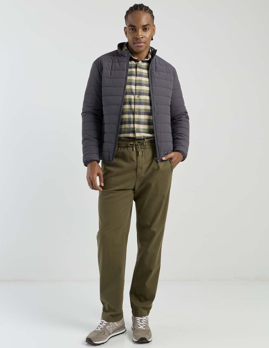 Chamarra acolchada capitonada para hombre 3