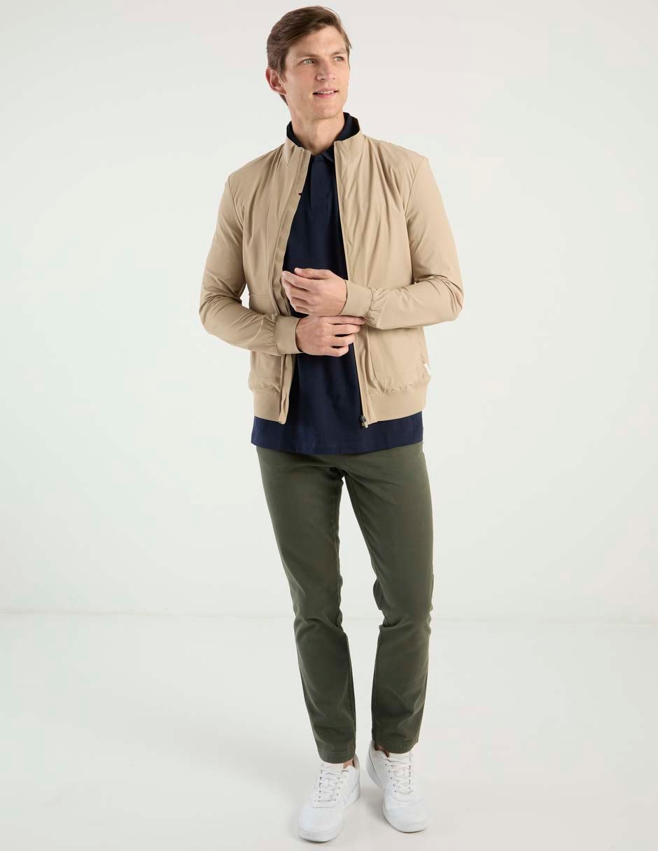 Chamarra Bomber con bolsillos para hombre 3