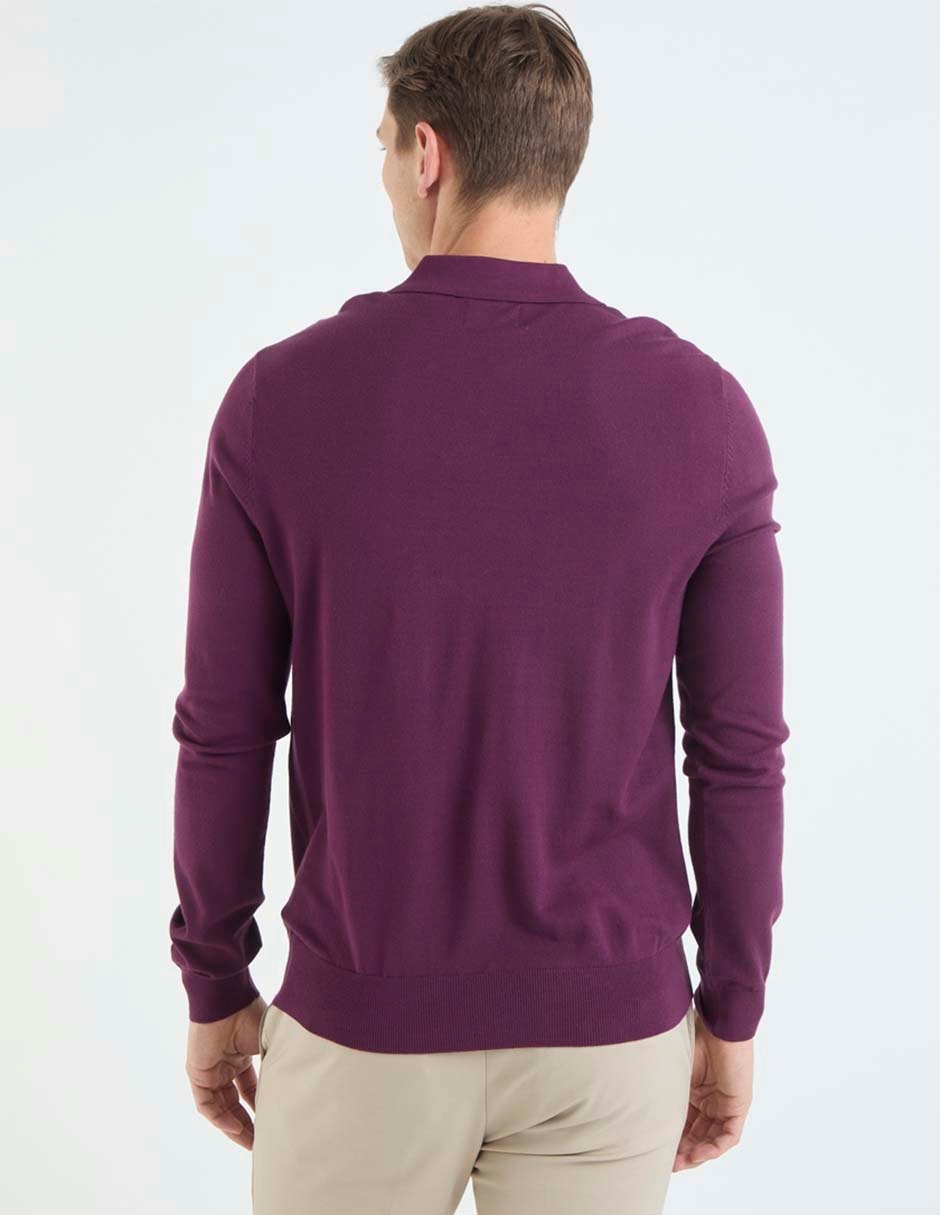 Suéter cuello polo para hombre 2