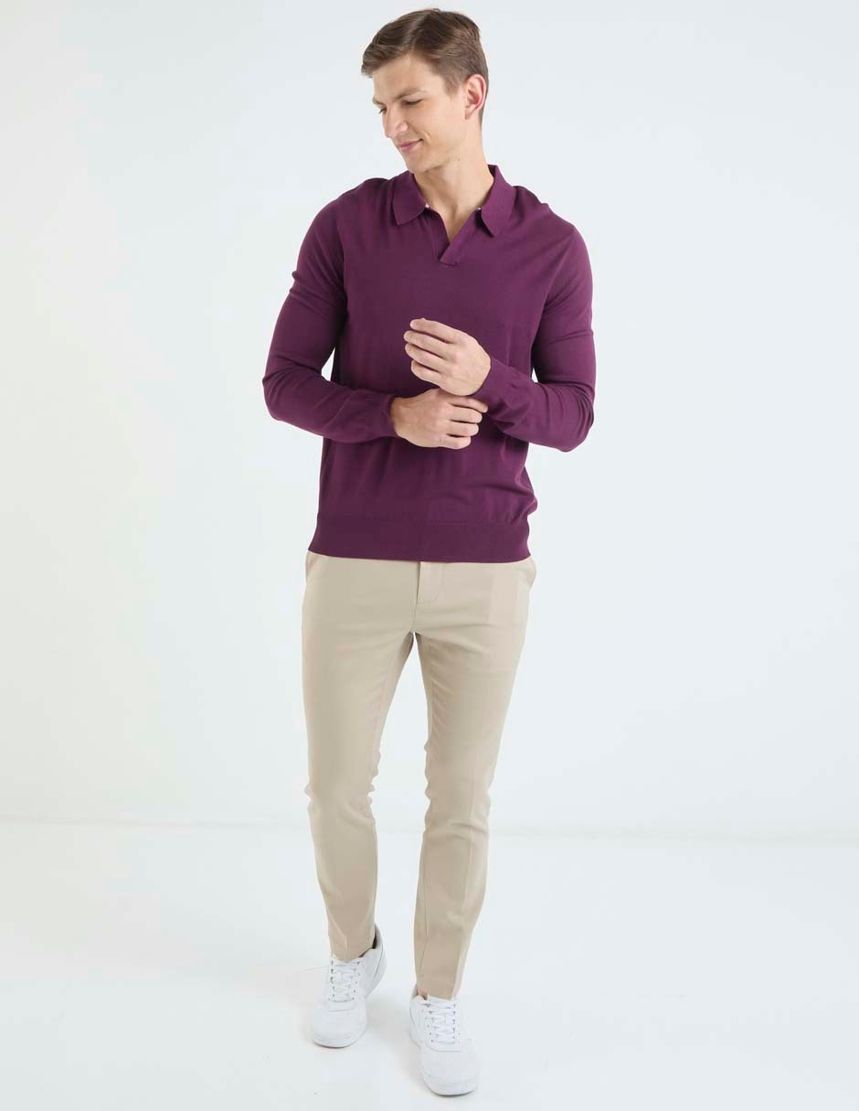 Suéter cuello polo para hombre 3