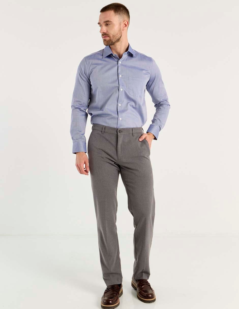 Camisa de vestir de algodón manga larga para hombre 3