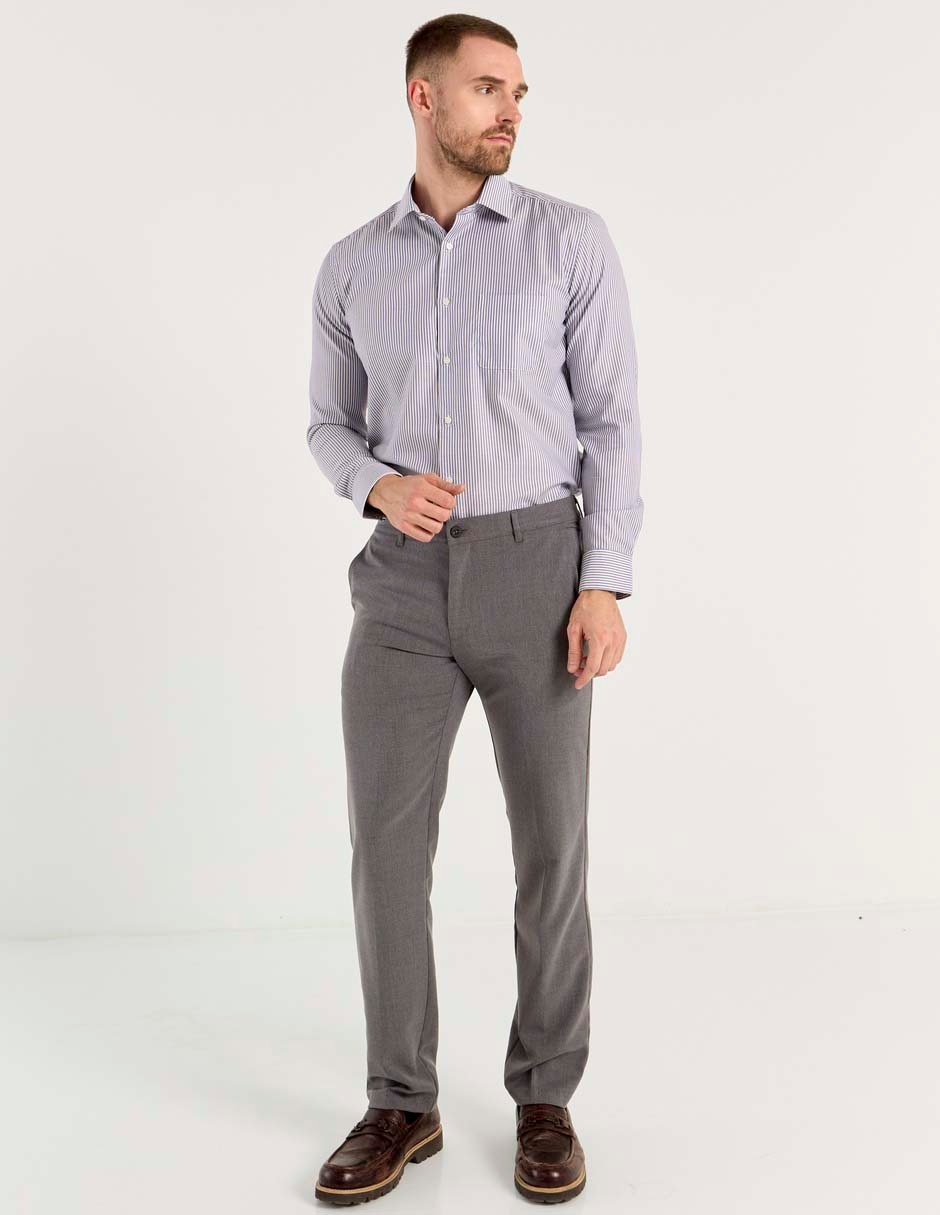 Camisa de vestir de algodón manga larga para hombre 3