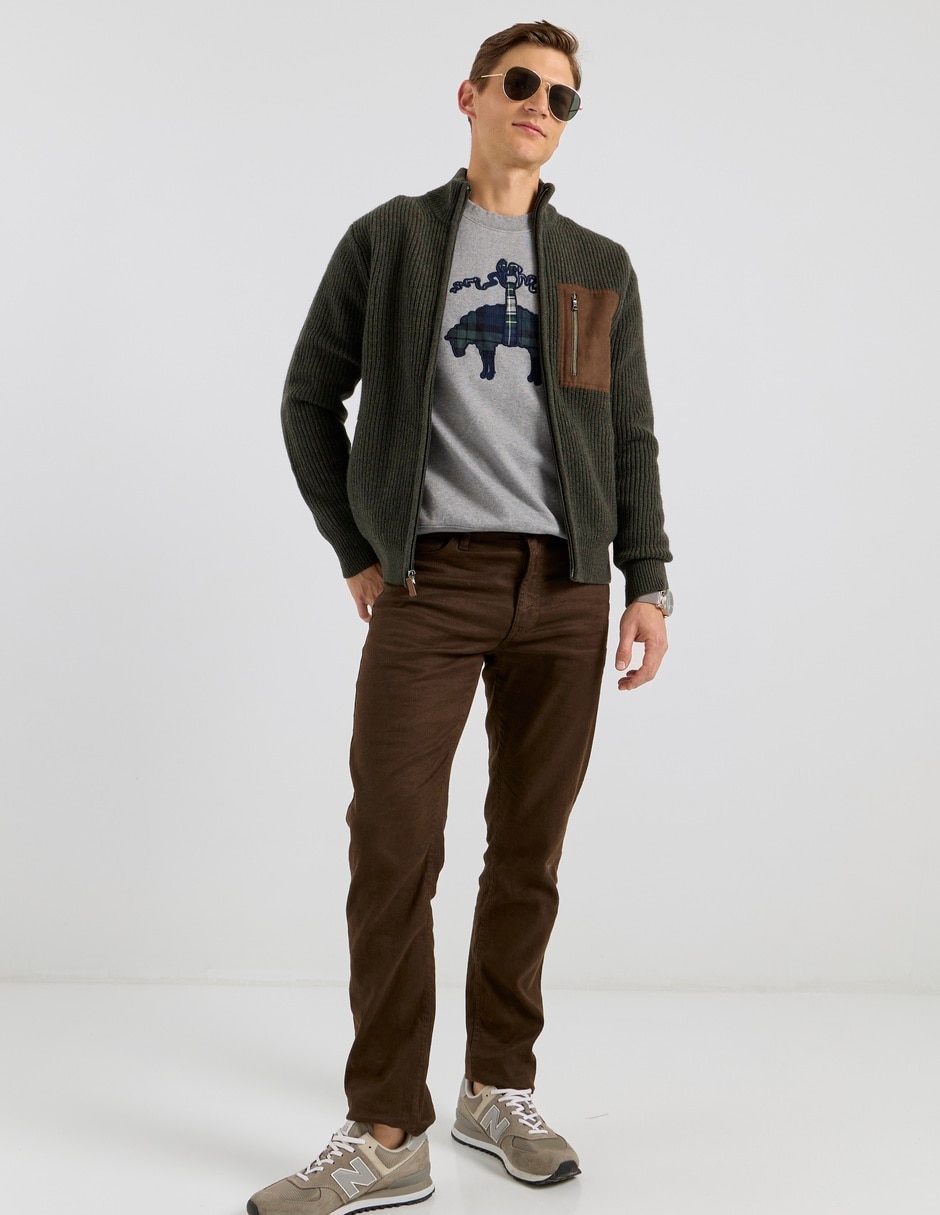 Chamarra casual con bolsillos para hombre 3