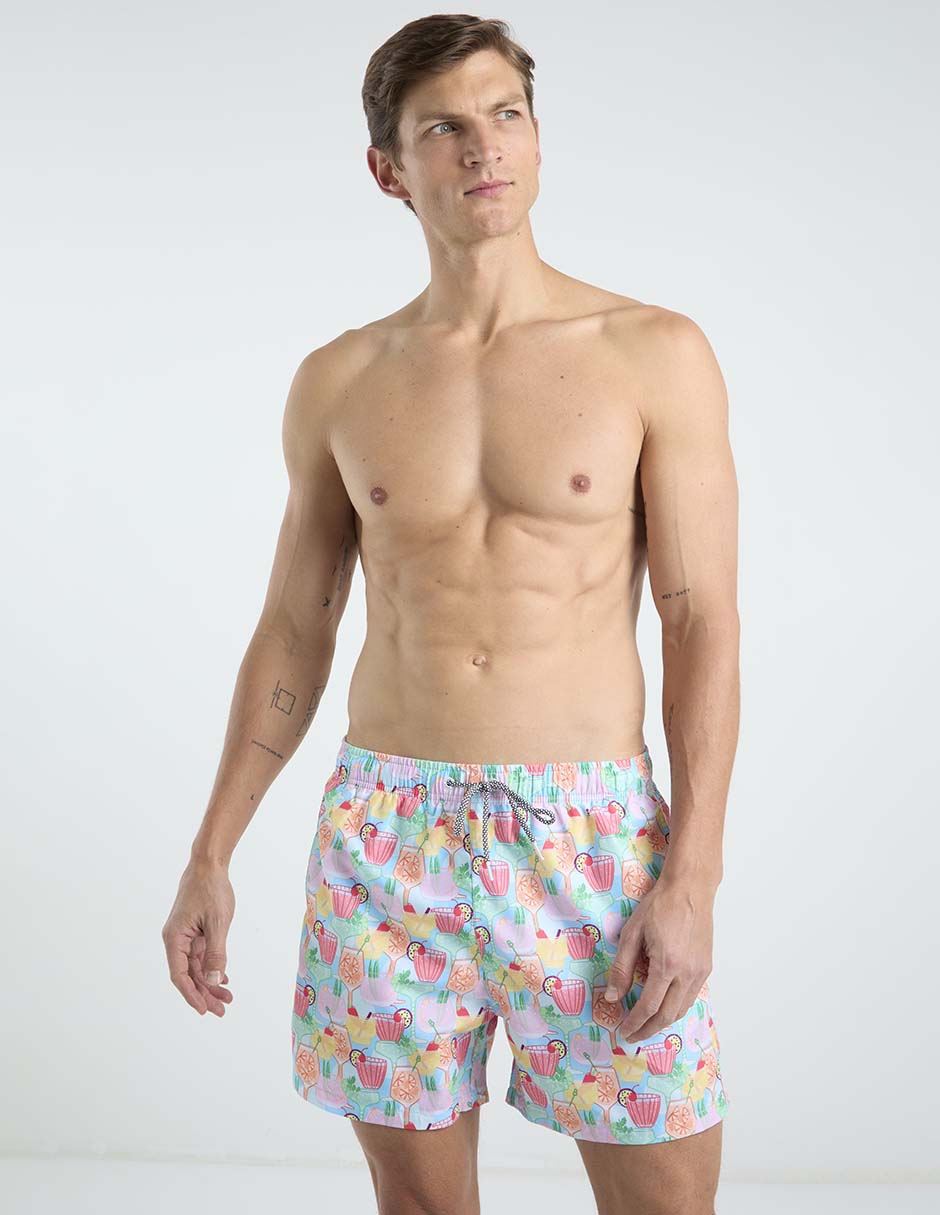Traje de baño con bolsillos para hombre