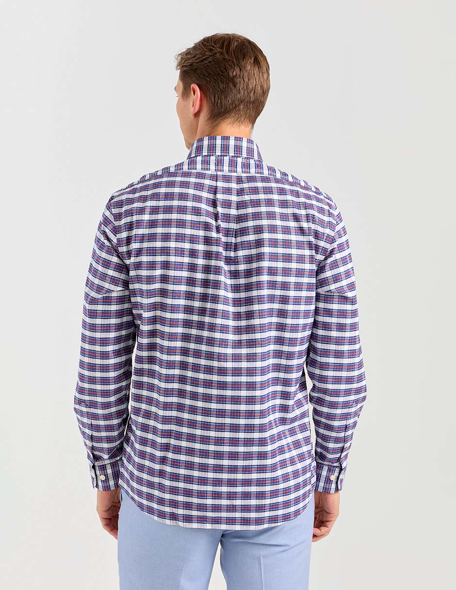 Camisa casual de algodón manga larga para hombre 2