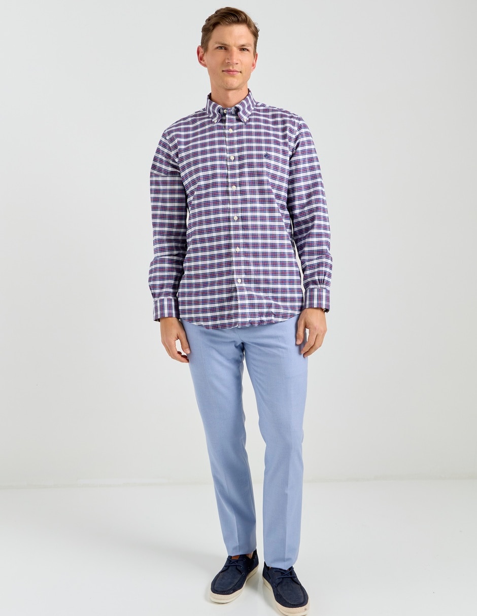 Camisa casual de algodón manga larga para hombre 3