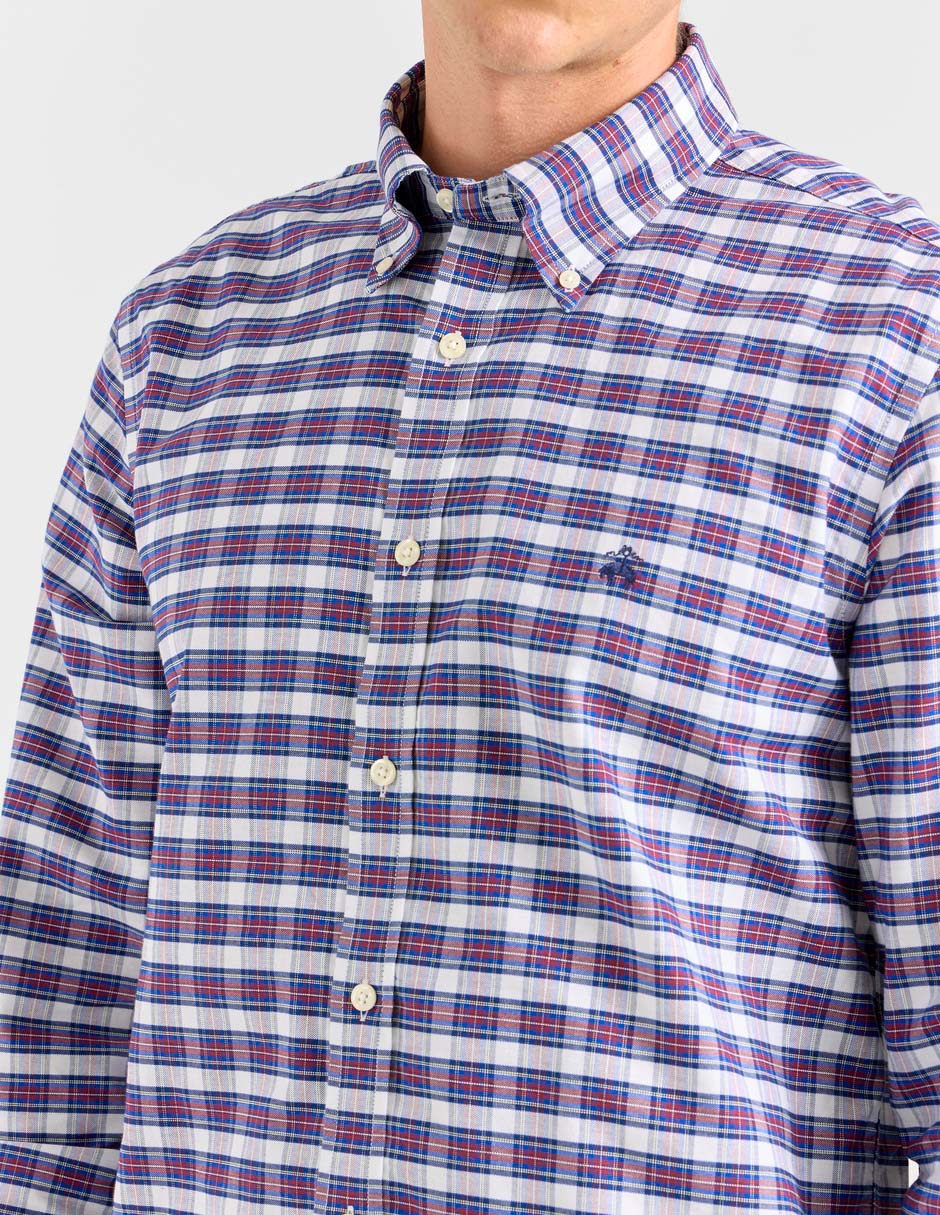 Camisa casual de algodón manga larga para hombre 4