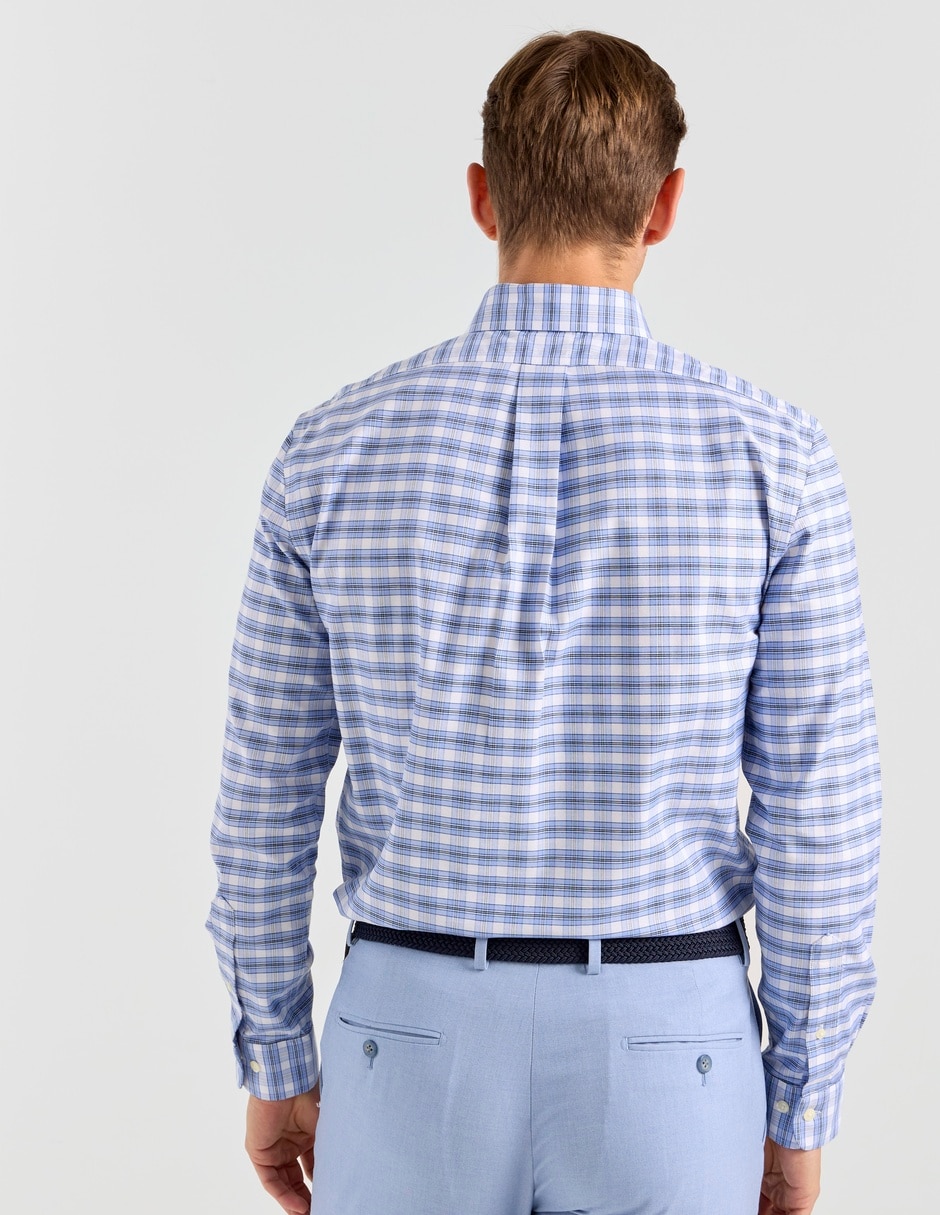 Camisa casual de algodón manga larga para hombre 2