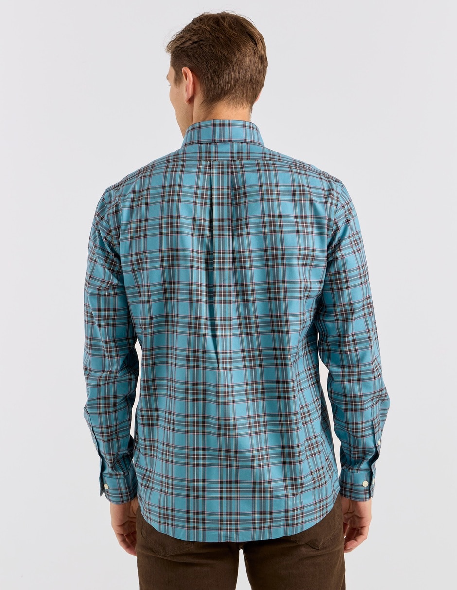 Camisa casual de algodón manga larga para hombre 2