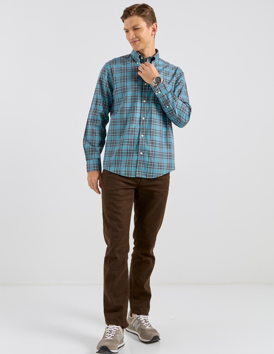 Camisa casual de algodón manga larga para hombre 3