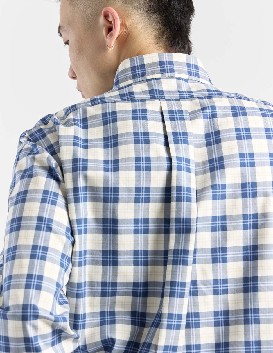 Camisa casual de algodón manga larga para hombre 5