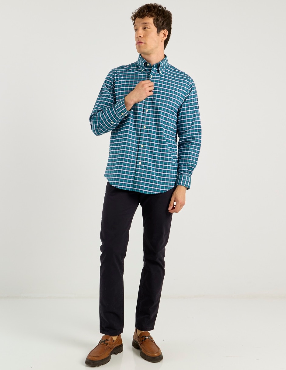 Camisa casual de algodón manga larga para hombre 3