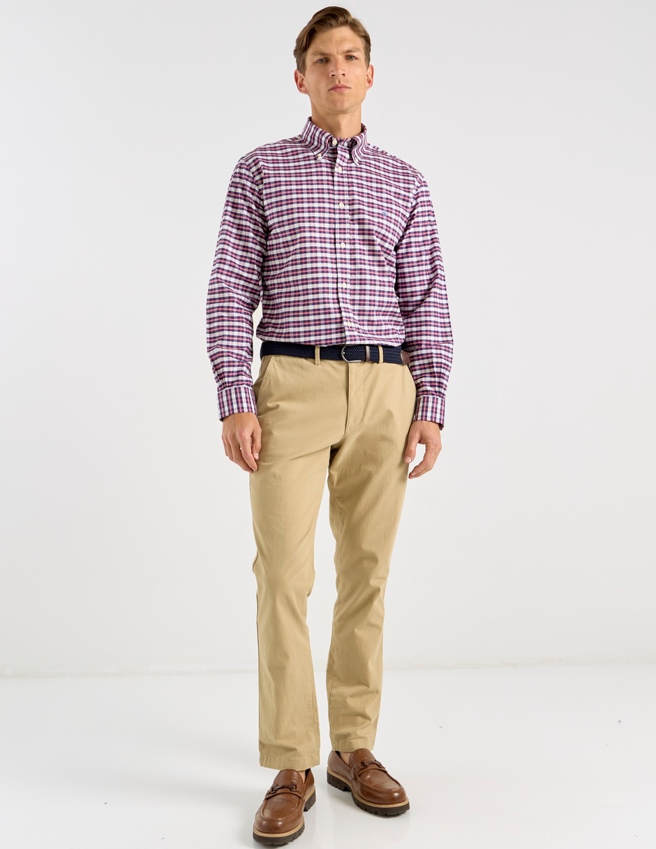 Camisa casual de algodón manga larga para hombre 3