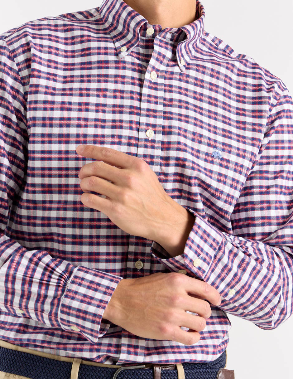 Camisa casual de algodón manga larga para hombre 4