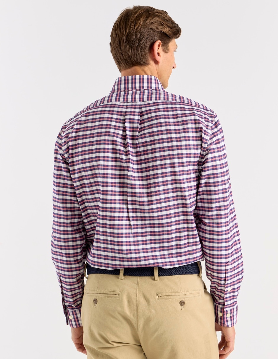 Camisa casual de algodón manga larga para hombre 6