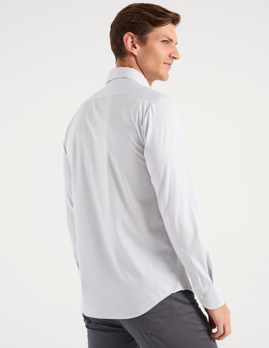 Camisa casual de algodón manga larga para hombre 2