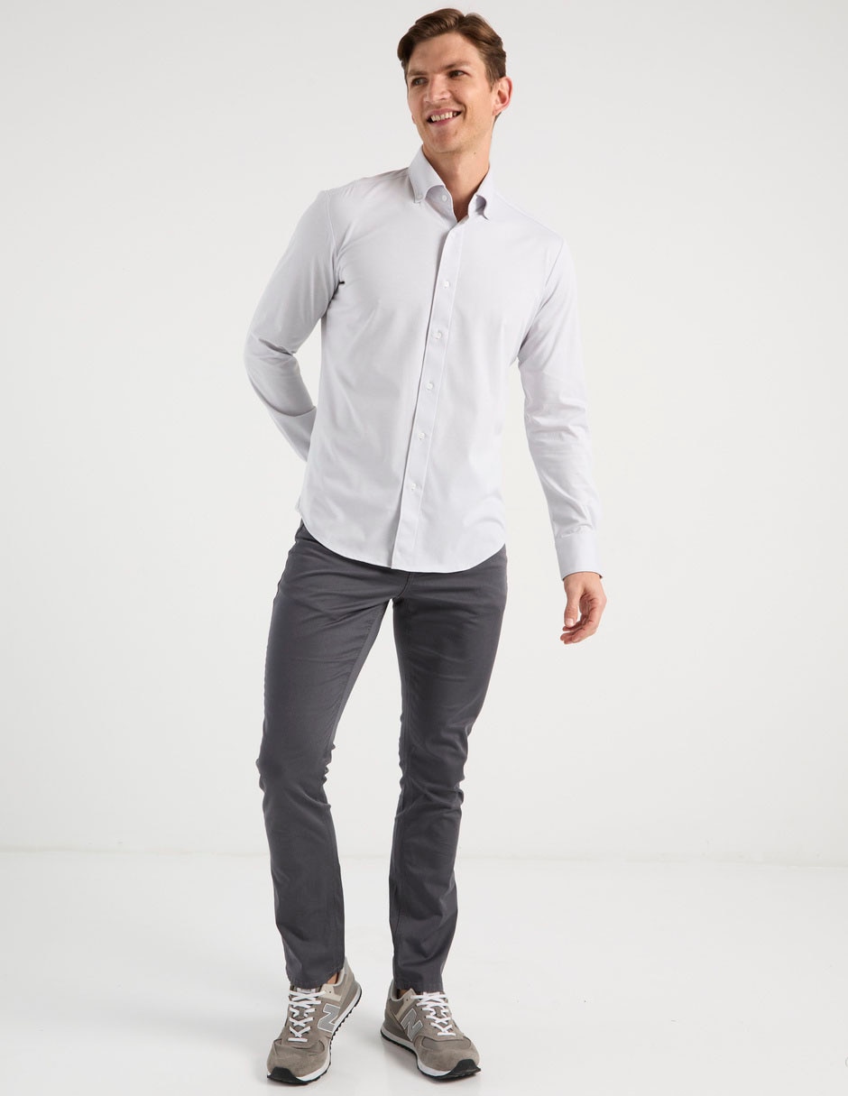 Camisa casual de algodón manga larga para hombre 3