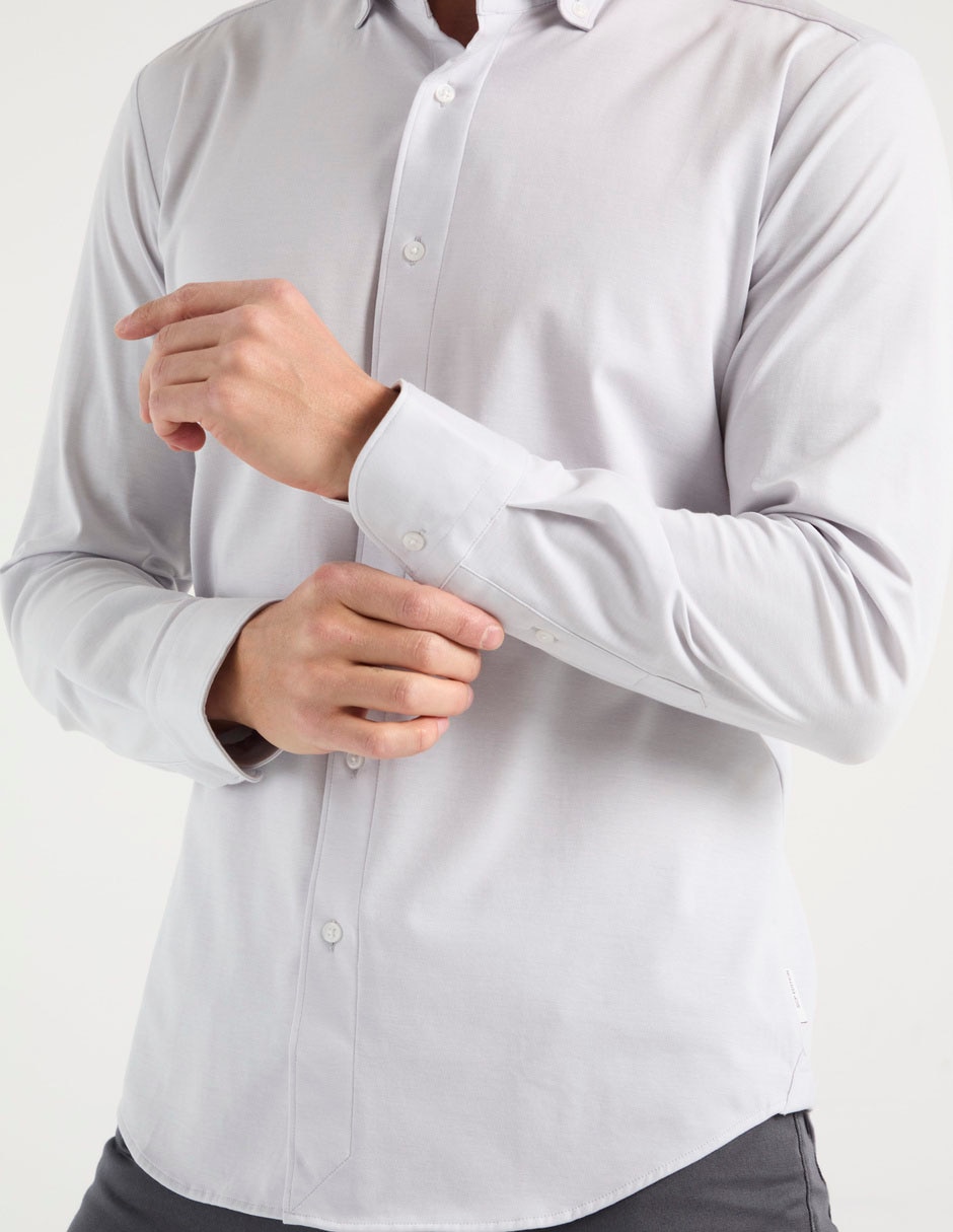 Camisa casual de algodón manga larga para hombre 4