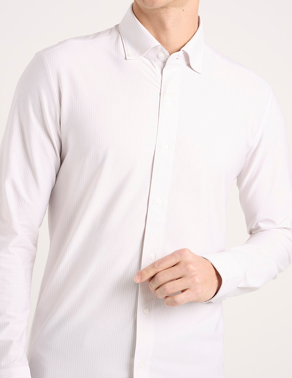 Camisa casual de algodón manga larga para hombre 4