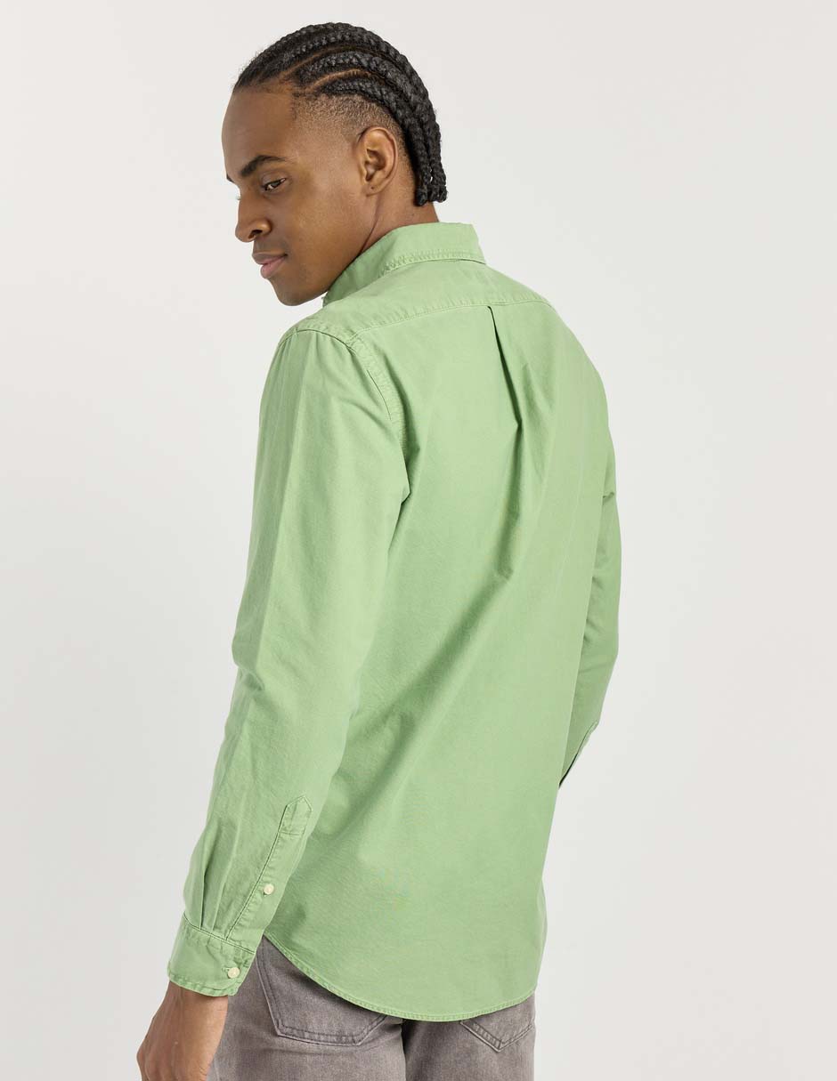 Camisa business casual de algodón marga larga para hombre 2